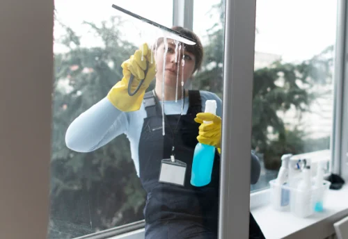 Nettoyage de vitres intérieures et extérieures à Bossée